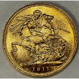 Coin - GB, George V gold sovereign, 1911, Sydney Mint, boxed