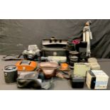 Photography - cameras and lenses, assorted; a canon AE-1 35mm camera, serial number 3249950; a