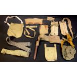 Militaria - various harnesses, belts, etc., Second World War and later, [qty]