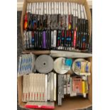 Blank Media – various reel to reel new and unused tapes including Scotch reel to reel 215-18