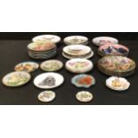 A set of Royal Worcester for Danbury Mint collector's plates, Robins All Year Round; other