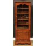 A George II Revival bookcase, bracket feet, 164cm high, 60cm wide, 36.5cm deep