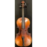 A violin, label to interior, Antonius Stradivarius, Czechoslovakia