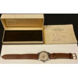 A vintage Omega Seamaster, with original box and papers