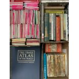 Books & Maps, British Cartography and Topography - three boxes, comprising Ordnance Survey maps,