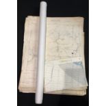 Maps - a set of approximately 43 Ordnance Survey maps, some hand annotated, 1956 - 1968; a USAF