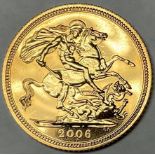 Coin - GB, Elizabeth II gold half sovereign, 2006, boxed