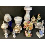 Interior Decoration - Italian ceramics and glass including Capodimonte type ceramics, decorative