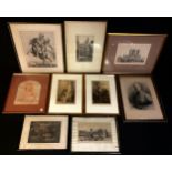 Pictures and Prints - 17th century and later engravings and etchings, including portrait, named-