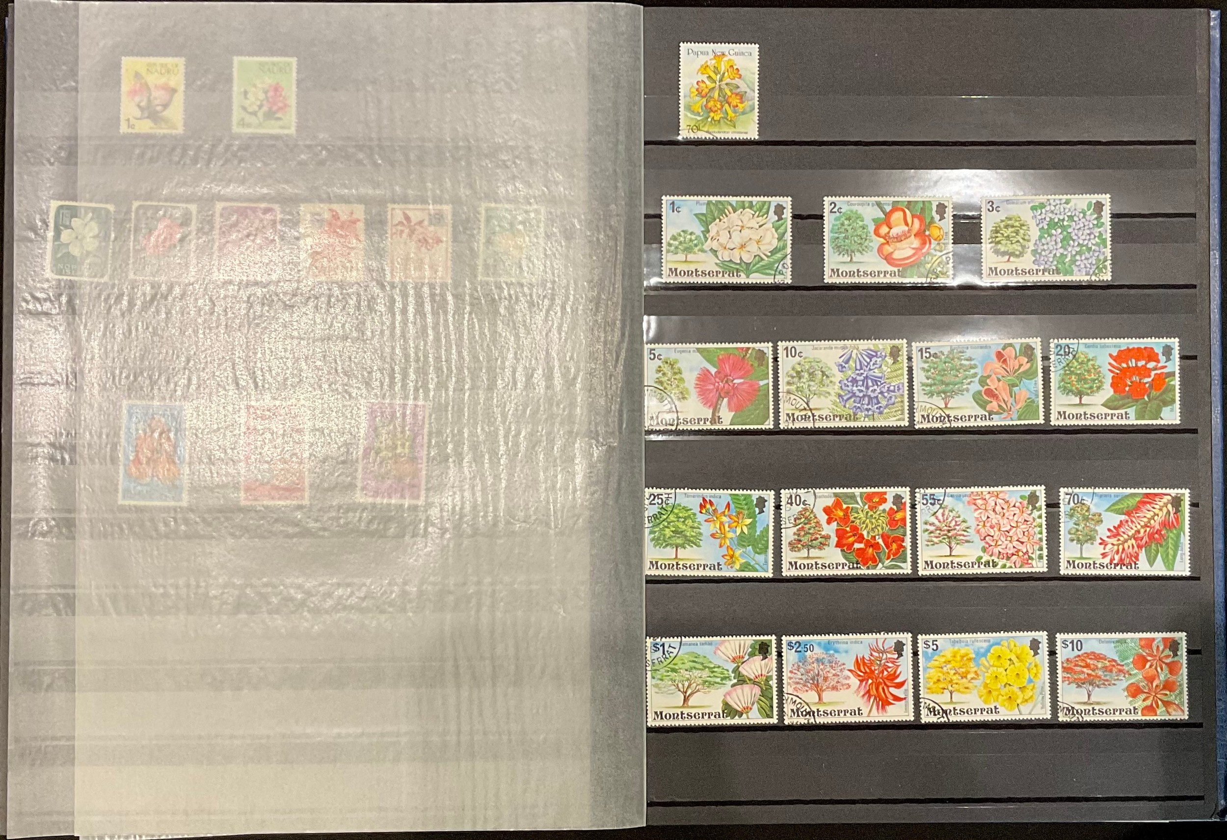 Stamps - Flower thematic stamp album, the majority of material is 1980's - 2000's including h/v UMM, - Bild 5 aus 5