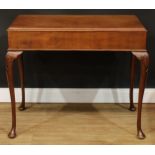 A George II Revival side table, 76.5cm high, 94cm wide, 56.5cm deep