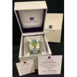 An Elliot Hall Enamels bonbonniere, The Royal Swans Egg Box, by Fiona Bakewell, signed, limited