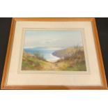 G Trevor Carbis Bay, Cornwall signed, watercolour, 25cm x 34cm