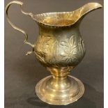 A George III silver cream jug, London 1779
