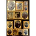 Photography - a collection of 19th century ambrotypes and cabinet portrait photographs