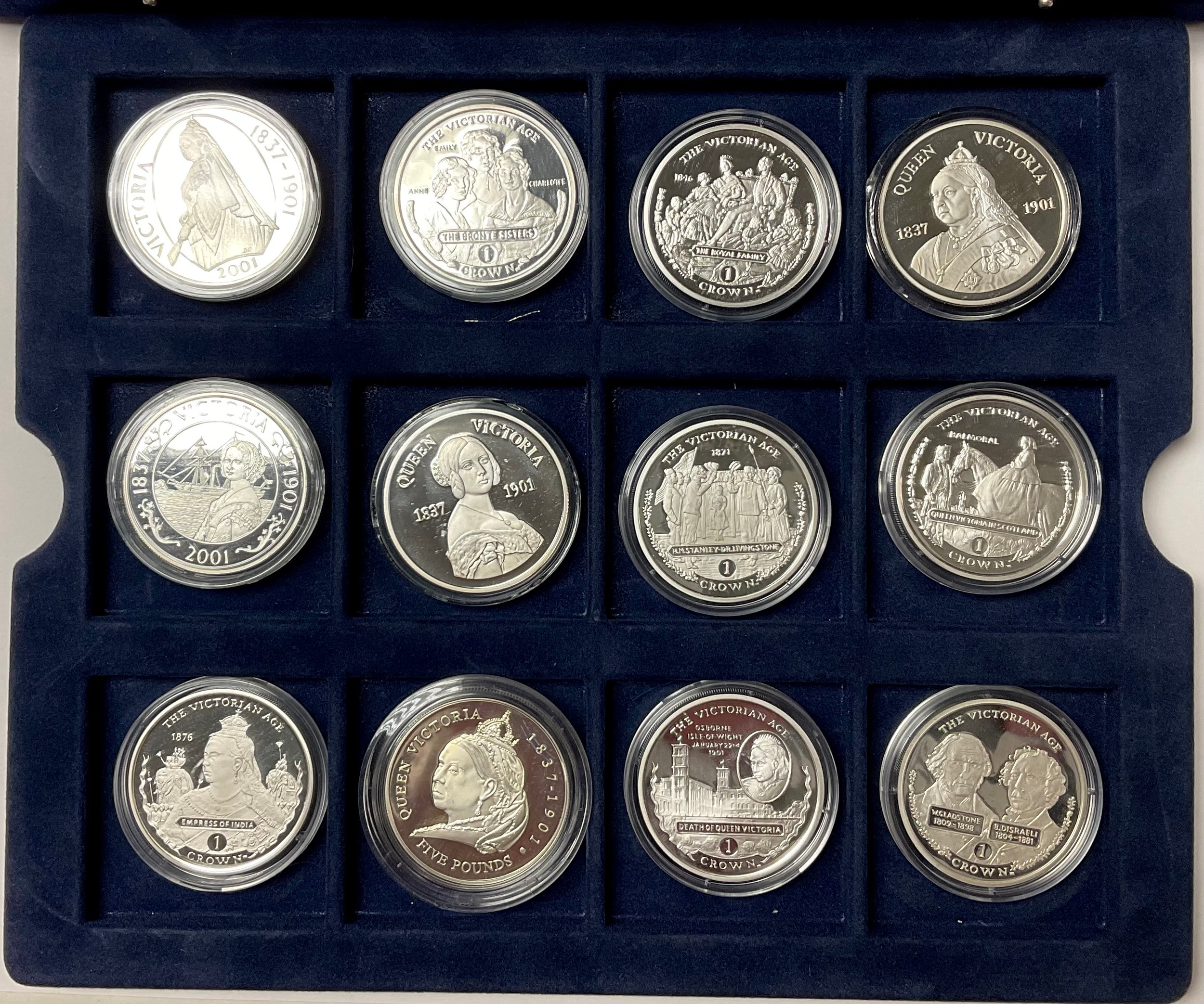 A set of twenty four silver proof coins, Queen Victoria Commemorative Coin Collection, including one - Image 2 of 3