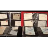 Stamps - large collection of material housed in seven binders, to include 1. album of forces,