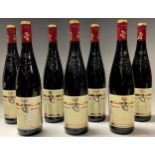 Wine - a bottle of Ferdinand Pieroth Mundana 2015 Kunsag, Blaufrankisch, 10% vol, 750ml; two