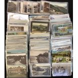 Postcards - early 20th century and later, mostly Welsh towns, villages, views, etc, topographical,