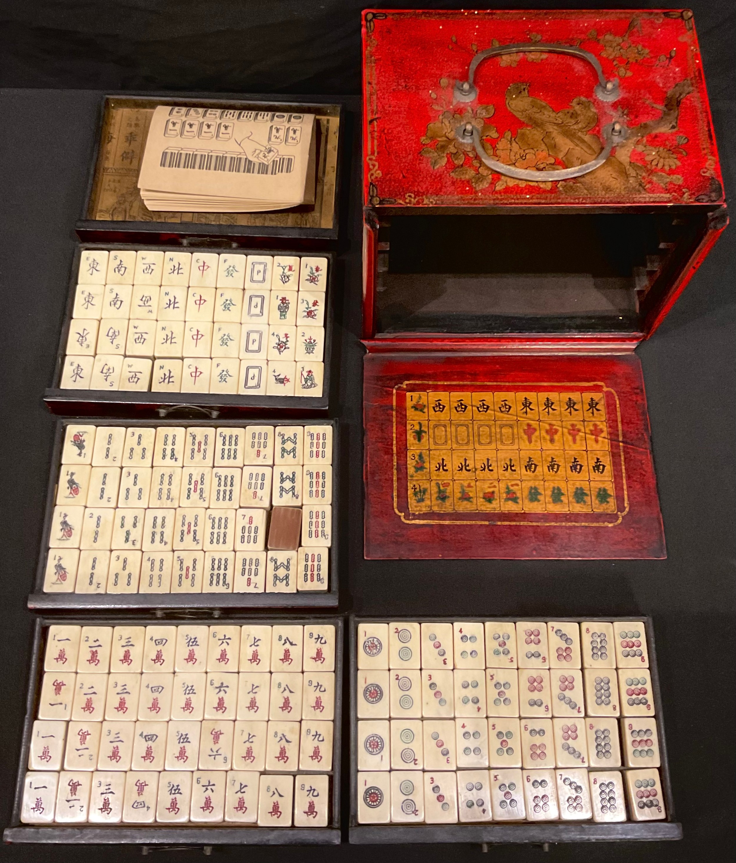 A Chinese mahjong set, cased - Image 3 of 3