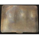 A silver cigarette case, Birmingham 1936, 167g