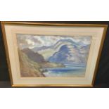 Robert Ernest McEune (1876-1952) Rocky Cove signed, watercolour, 51cm x 74cm