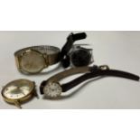 A Rotary gentleman's watch, black dial, Arabic numerals; a lady's Sekonda wristwatch, champagne