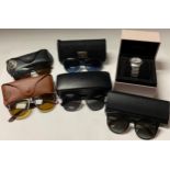Designer Sunglasses, Burberry, Ray Band, Dolce and Gabbana, Ralph Lauren; a Pandora watch