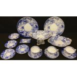 A Royal Crown Derby Mikado pattern pedestal quatrefoil comport with acorn handles, conforming