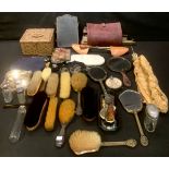 Lady's Accessories - early 20th century and later fans; beadwork and other purses; evening gloves;