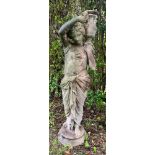 After the antique - a classical figure of a water carrier, 107cm high **Please note that some of the
