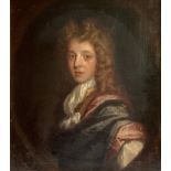 Continental School (late 17th/early 18th century) Portrait of a man, wearing a wig and white stock