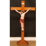 An ecclesiastical plaster and softwood altar Corpus Christi, Jesus the Nazarene, King of the Jews,