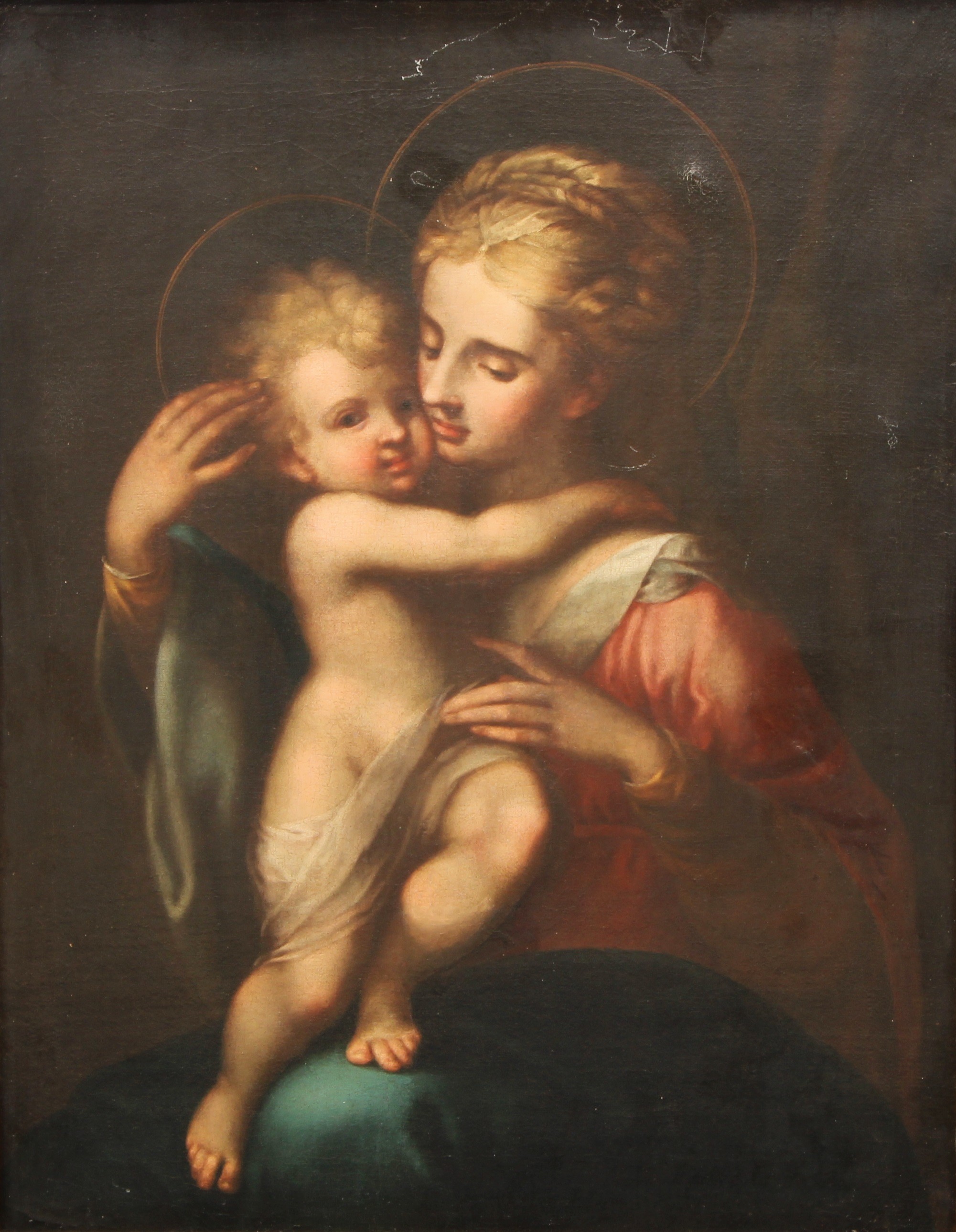 Continental School (19th century) After the Old Master, Madonna and Child oil on canvas, 82.5cm x