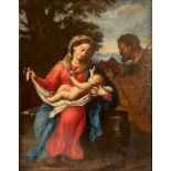 Continental School (18th century) The Holy Family oil on canvas, 47cm x 36cm