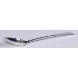 A George/William IV Scottish Provincial silver Oar pattern table spoon, 24cm long, John Heron,