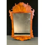 A small Vauxhall wall mirror, 62cm x 38cm overall