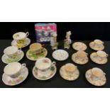 Teaware - Regency teaware; Royal Albert Berkley teacup and saucer; Richmond; a pair German