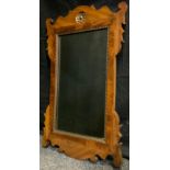 A 20th century Vauxhall style mirror, 70cm x 45cm