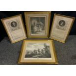 Early 19th century French engravings - 'Aimee-Cecile-Renaud', 'Guadet'; 'Lolotte et Wertier'; '