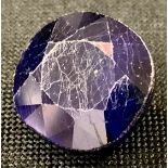 Loose Gemstones - an oval mixed cut blue sapphire, 7.46ct, UGL/ ITGLR certificates
