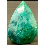 Loose Gemstones - a large mixed pear cut emerald, 455.1ct, IGLI & I certificate