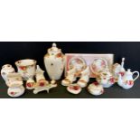 Royal Albert Old Country Roses - vases, trinket dishes, preserve pots, coasters, etc