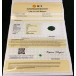 Loose Gemstones - an oval cabochon cut garnet, 2.38ct, IDT certificate