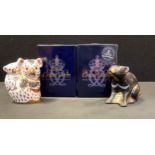 A Royal Crown Derby paperweights 30th anniversary 1981-2011 'Tasmanian Devil' paperweight, gold