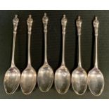 A set of six Edwardian silver Apostle spoons, Sheffield 1901, 71.9g