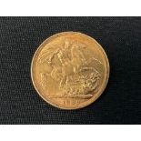 A Victorian sovereign, 1889, Melbourne mint, 8g.