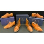 Gentleman's Shoes - a pair of Loake Chester tan brogues, size 9E; a pair of Loake Dovedale tan