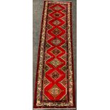 A North-west Persian Malayer runner carpet / rug, 301cm x 85cm.