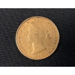 A Victorian Australian sovereign, 1864, Sydney mint, 7.9g